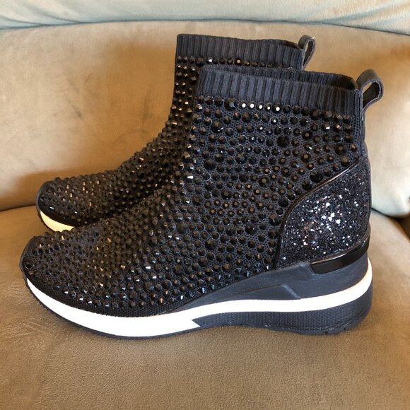 Michael Kors Zuma Wedge Bootie Slip-On Sneaker Shoe Boot - Picture 3 of 15